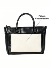 Customizable Pattern Handbag, Women's Vintage Leather Handbag